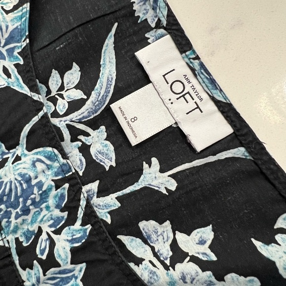 LOFT Blue Green Casual Midi Sundress Scoop Neck - Picture 9 of 10